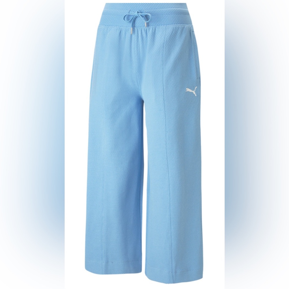 PUMA Women's HER Straight Leg Pants Day Dream Blue Size Large